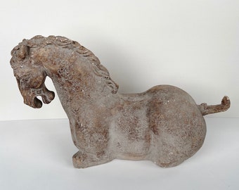 Vintage Tang Horse Sculpture Austin Productions Durastone