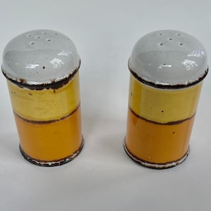 Vintage 1960s Salt Pepper Shakers STONEHENGE MIDWINTER SUN England Mid Century Modern
