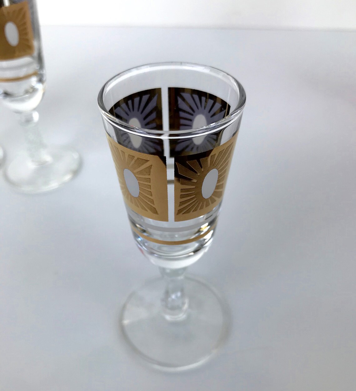 Set of 4 Vintage Fred Press Cordials Shot Glasses MINT Etsy