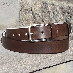 Leather belt 3 cm wide, 16 colours to choose