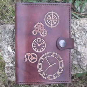 Schützt Dokumente (Pass / Papiere) Steampunk Dekoration in brauner Schokolade Farbe (16 Farben zur Auswahl)