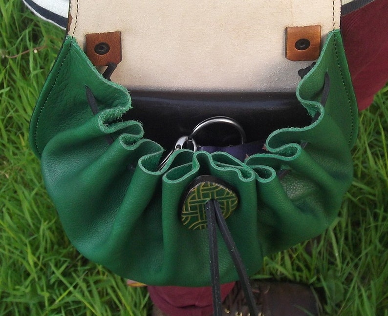 Sac Bandoulière En Cuir Peint Main Motif équestre/géométrique - Marque Rjsebastian - Neuf Avec étiquettes