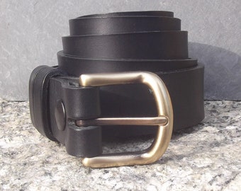 Leather belt 3 cm wide, 16 colours to choose