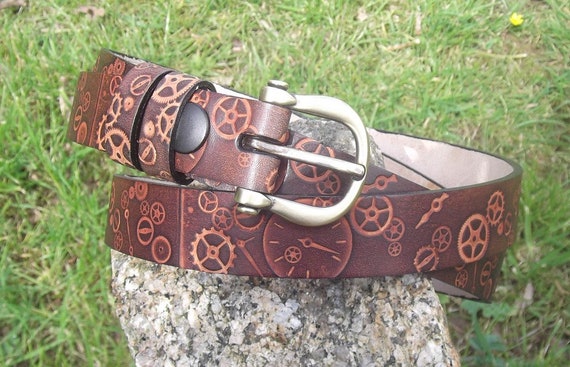 Chcolate Brown Steampunk Belt Steam Punk Doll Belt - Dark in Love Women main image 4