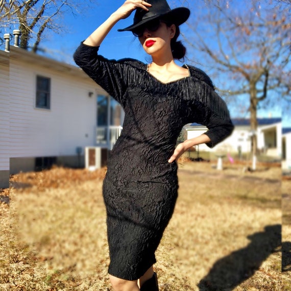 black cowgirl dress
