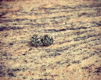 Pyritörhängen, Antikbrons, 10 mm Diameter