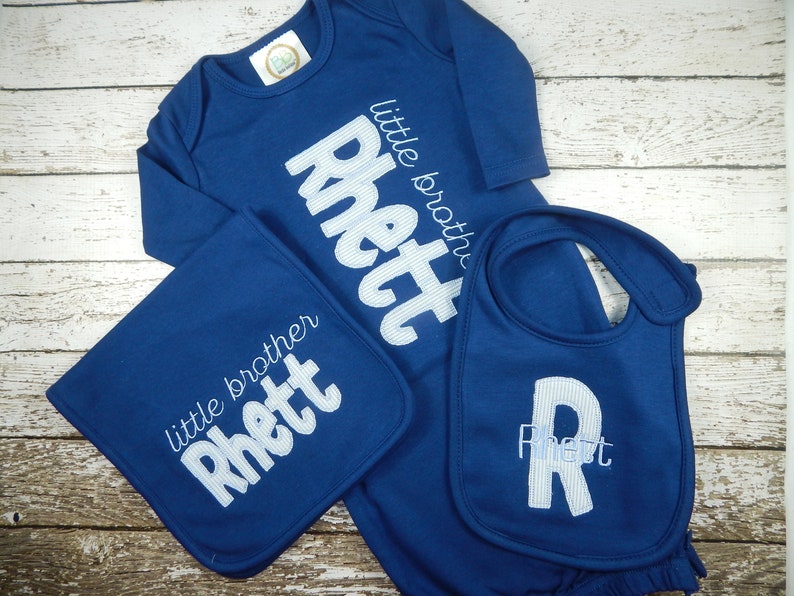 personalized baby boy gown