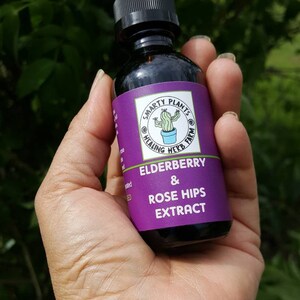 Elderberry Glycerin Tincture For Kids or Adults Alcohol Free  4 oz. for Cough and Colds and Flu