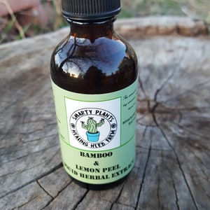 Bamboo & Lemon Peel Tincture 70%Silica for Hair,skin,Nails,Teeth Cardiovascular Wellness FREE SHIPPING