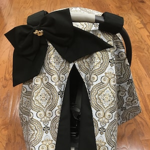 Gold/Black/Silver Regal Car Seat Canopy