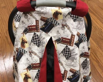 Horse Races Car Seat Canopy