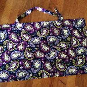 Purple Paisley Nursing Cover