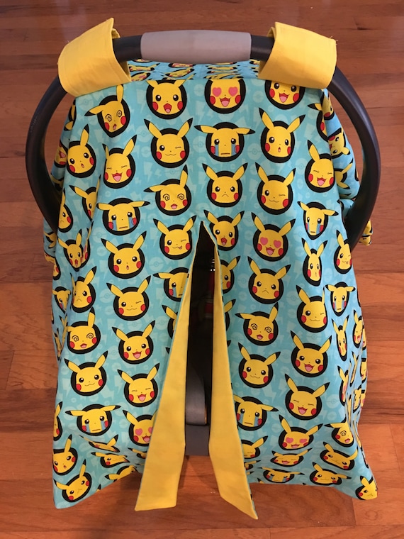 Pokemon Pikachu Car Seat Canopy Etsy