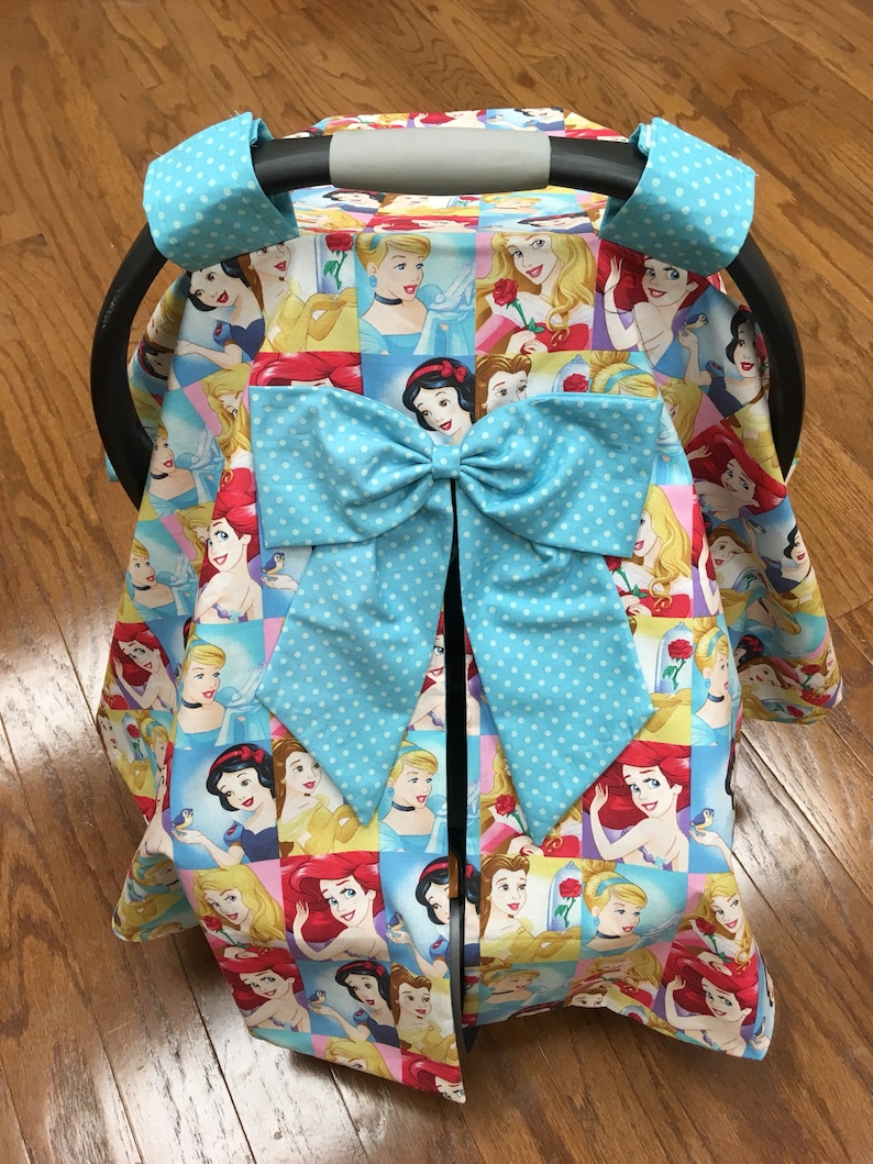 Cream And Teal Polka Dot Car Seat Covers