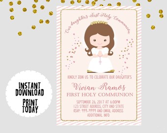 communion invites etsy