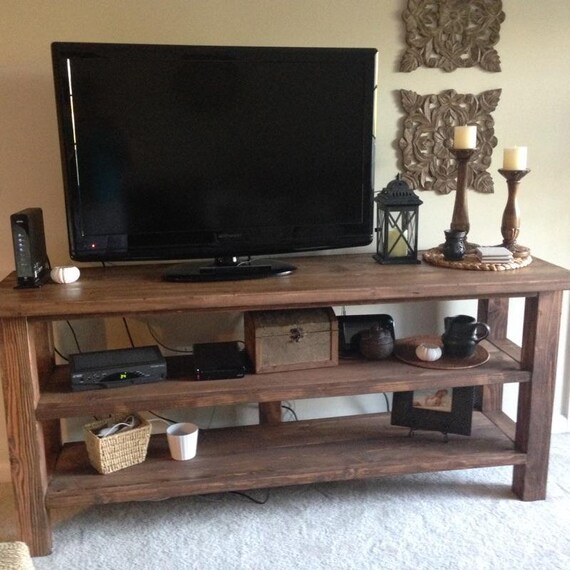 Heavy Duty Farmhouse Console Tv Stand Etsy