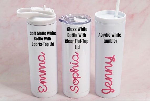 Personalized Island Water Bottle, Custom Lover Tumbler, White Island Inspired Tumbler, Bridesmaids Gift, Tropical Themed Gift, bacherlorette