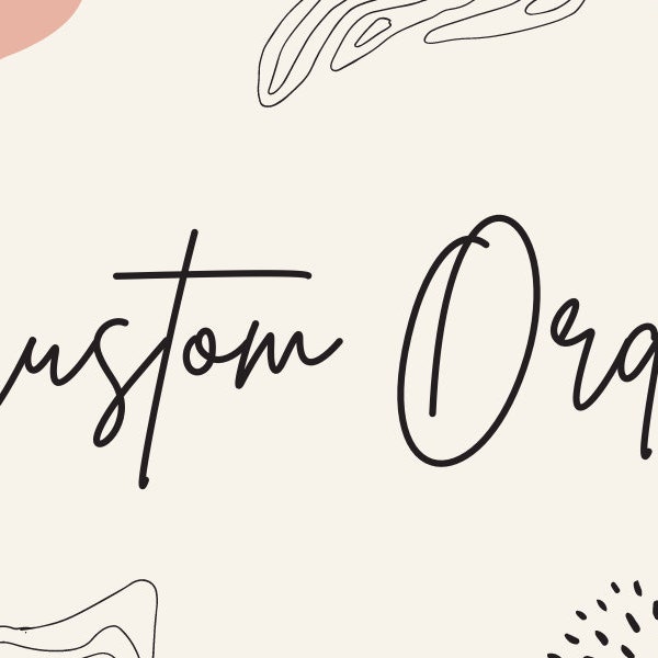 Additional Charge for Custom Order or Design Fee