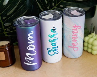 Personalized Tumbler with Lid and Straw, 16 Oz Stainless Steel Cup, Gifts for Her, Teacher Gift, Bridesmaid Proposal Box, Cup with Name