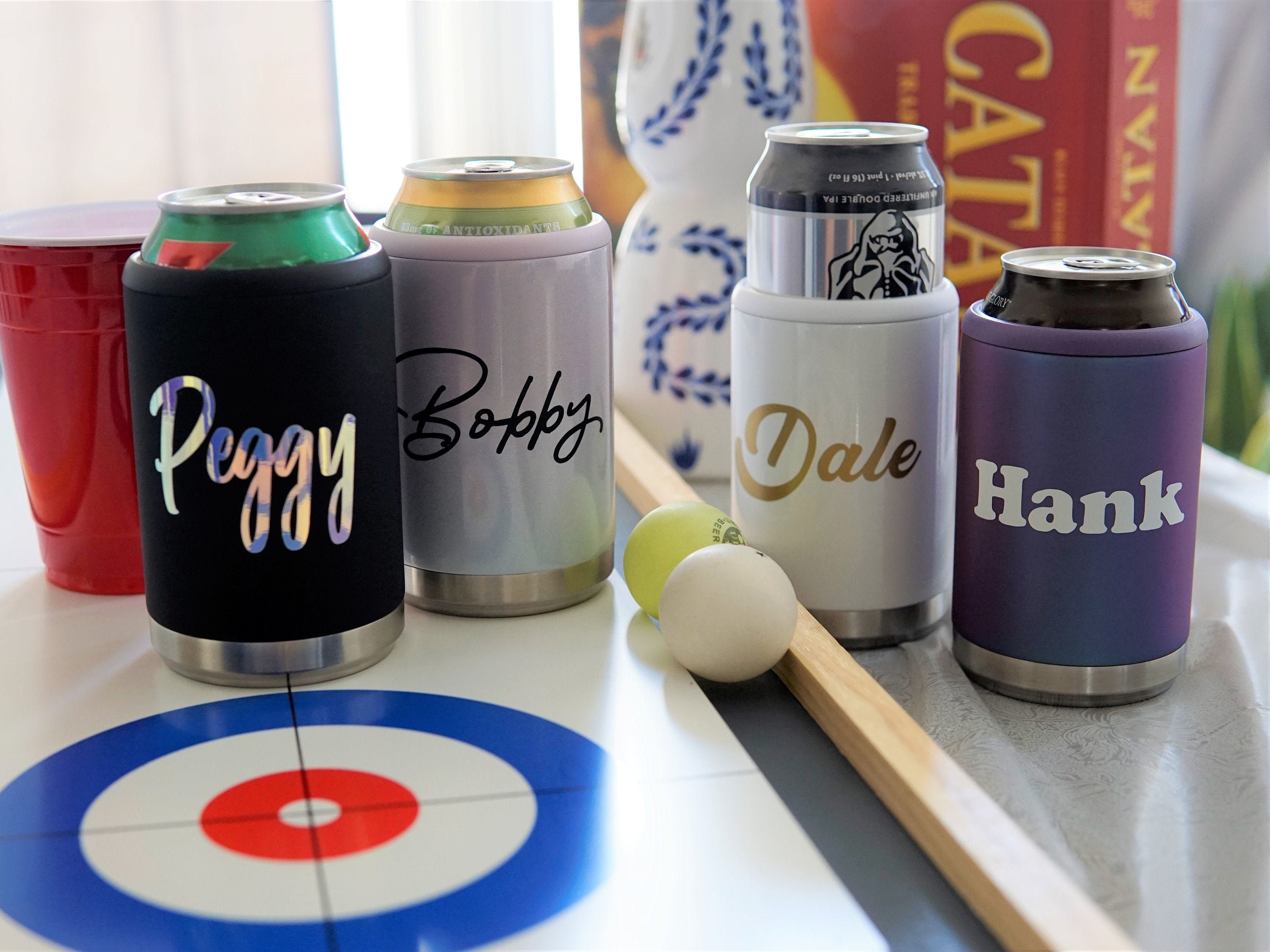 Beer Can Cooler Stainless Steel Insulated Cooler Etsy