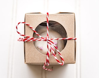 Sample- Mini Kraft Cupcake Boxes With Window / 2.5 x 2.5 x 2.5