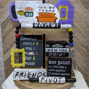 Friends themed tiered tray décor