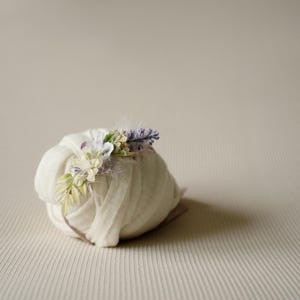 Newborn Photography Bean Bag Posing Fabric - Alabaster