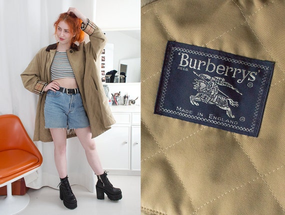 Vtg Genuine BURBERRY's Prorsum Ladie's Coat Smock… - image 1