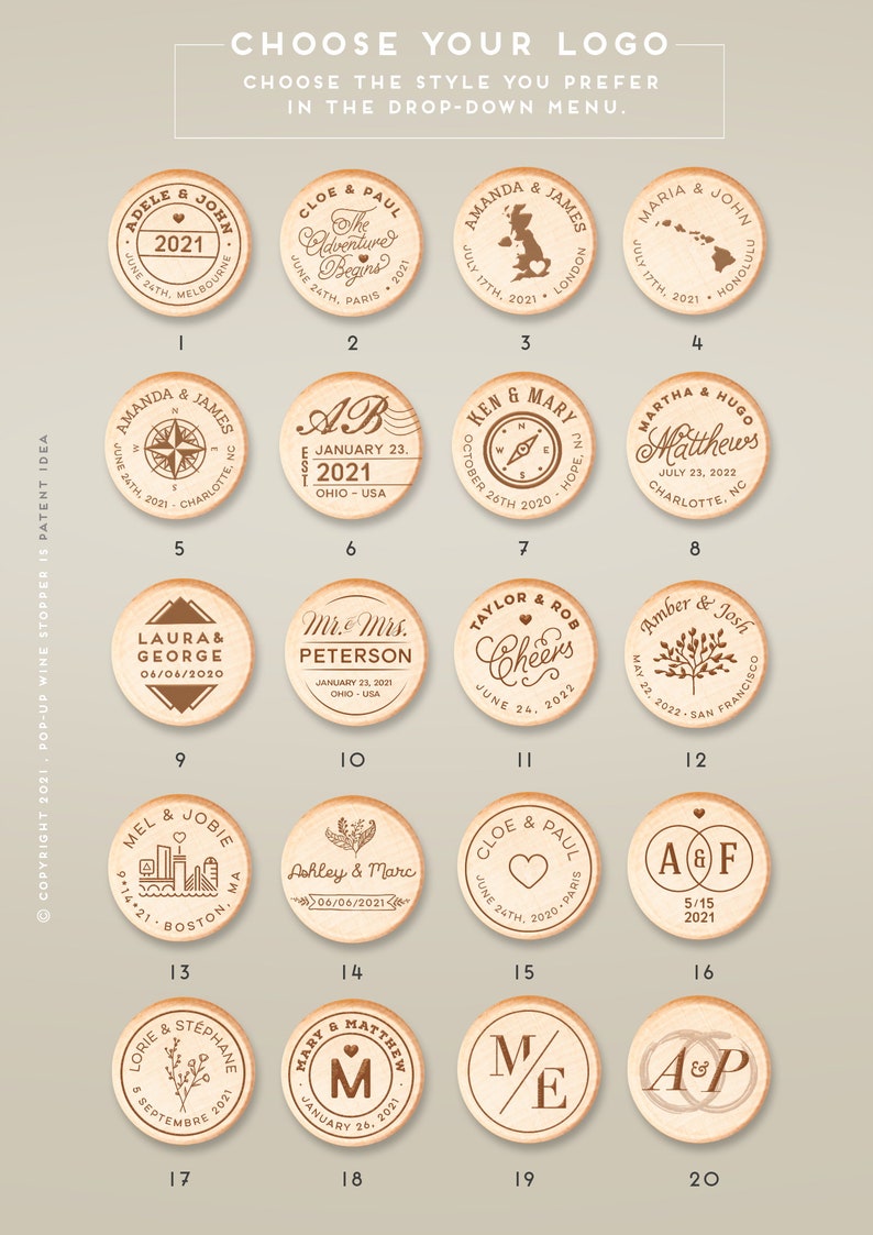 Wedding Favors Personalized Wine Cork Stopper With Thank You Etsy