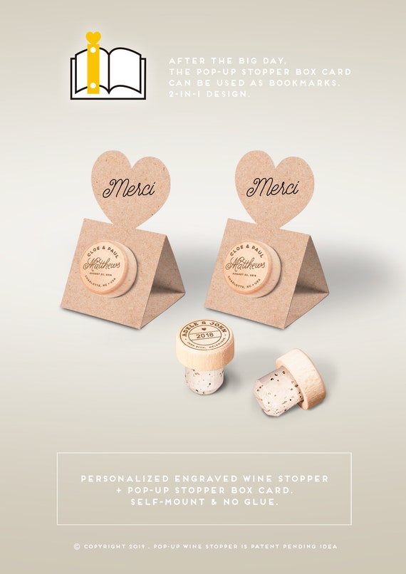 Bouchons de bouteille personnalisés mariage fleuri - Print Your Love