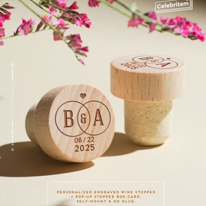 Bomboniere classiche per matrimoni - Tappo per vino personalizzato - Regalo per gli amanti del vino