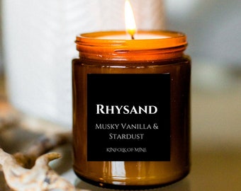 RHYSAND Soy Candle | Book Lover | Book Inspired | Literary Candle | Book Scented | acomaf | acotar | Kinfolk of Mine | Gift Box Option