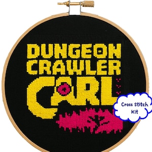 Dungeon Crawler Carl Inspired Cross Stitch Kit • Book 1 Fan Art