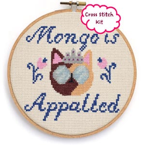 Princess Donut "Mongo Is Appalled" Dungeon Crawler Carl Inspired Cross Stitch Kit