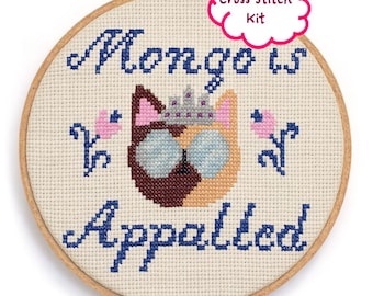 Princess Donut "Mongo Is Appalled" Dungeon Crawler Carl Inspired Cross Stitch Kit