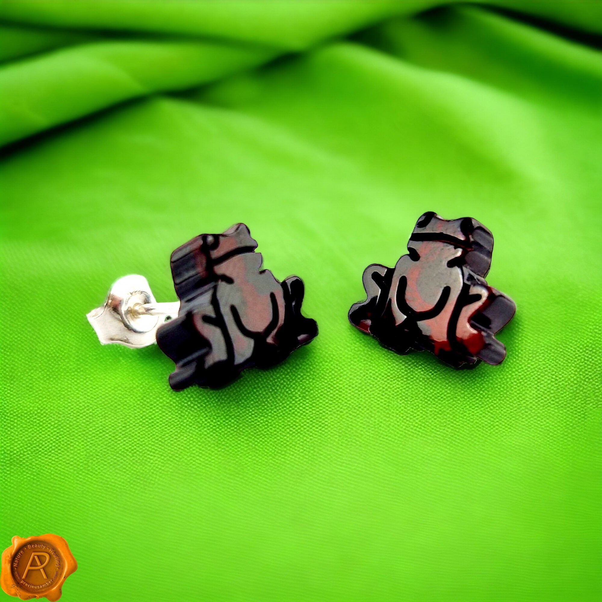 Coppia doppie stelle battute rosé - chiusura a farfallina – Lumiere Bijoux