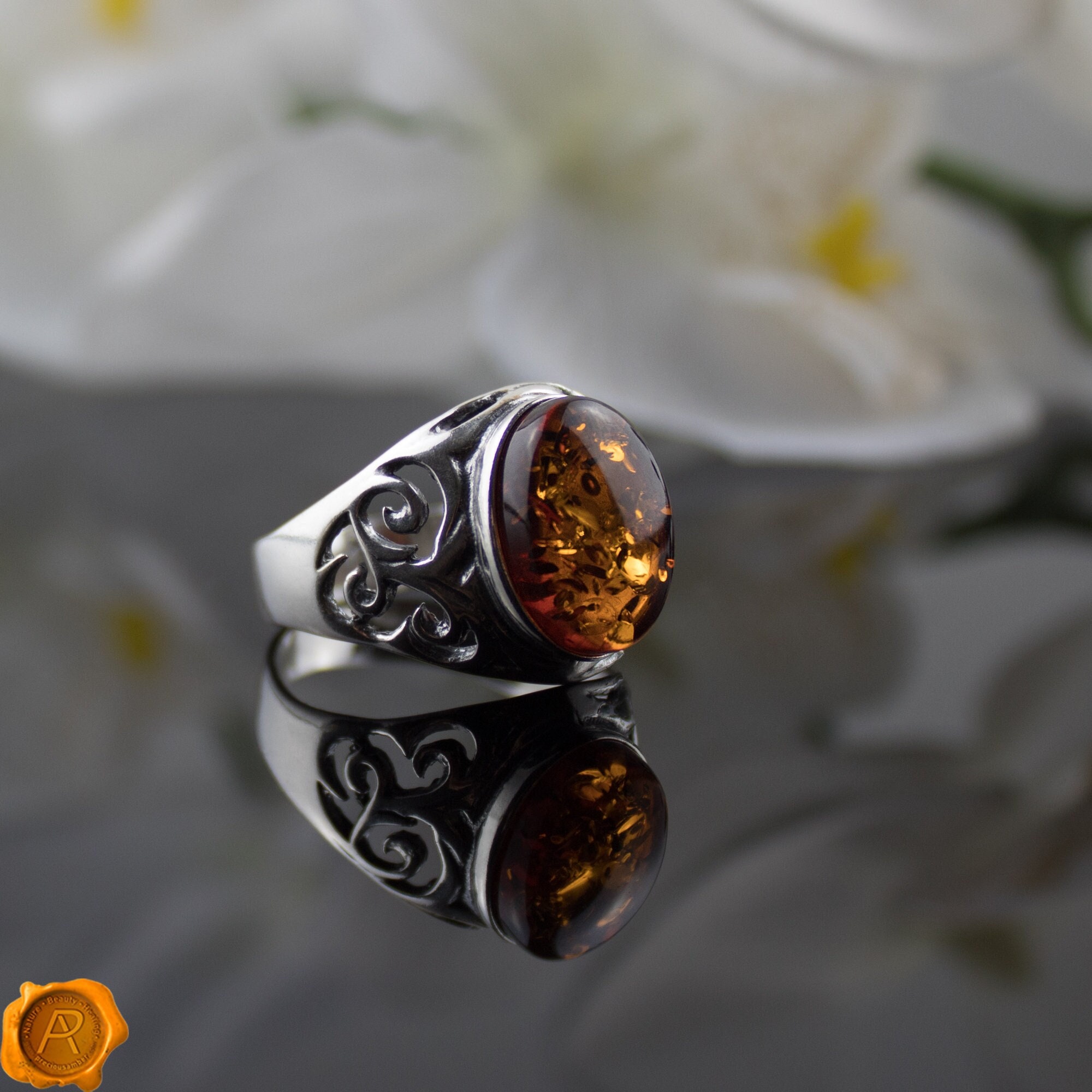 Large Sterling Silver Ring for Men Chunky Men's Baltic Etsy