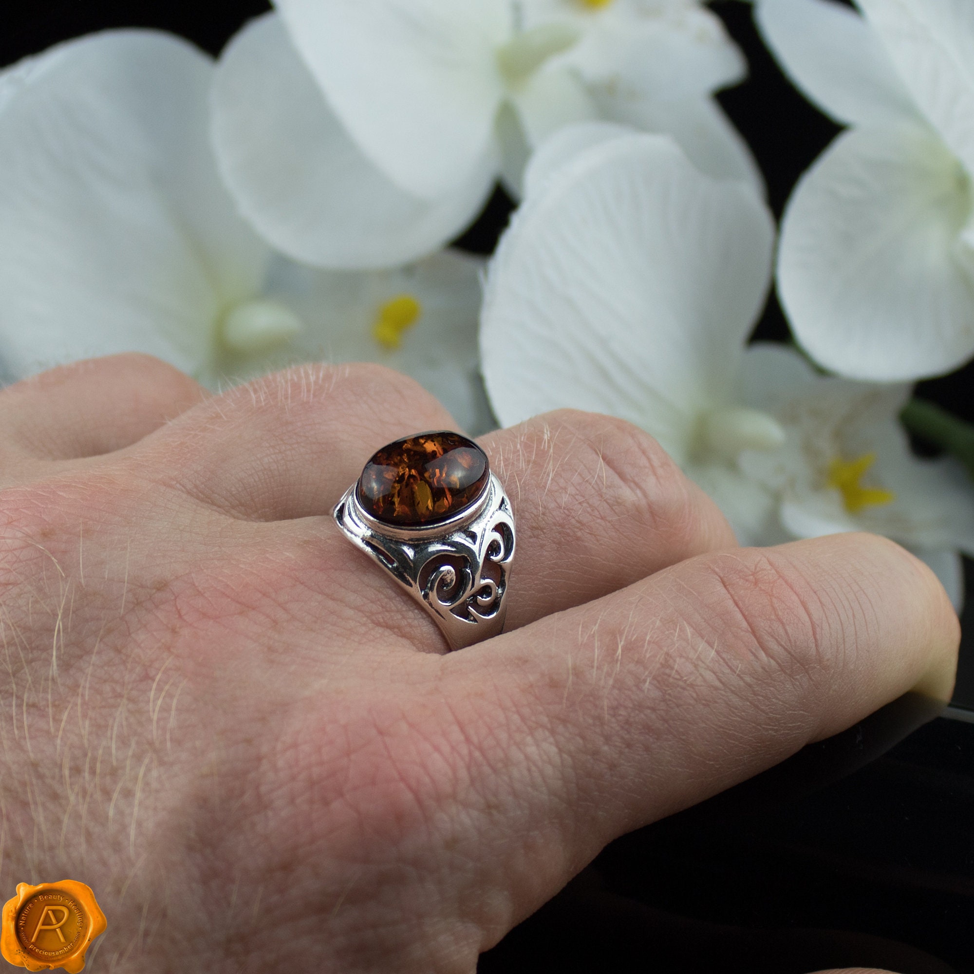 Large Sterling Silver Ring for Men Chunky Men's Baltic Etsy