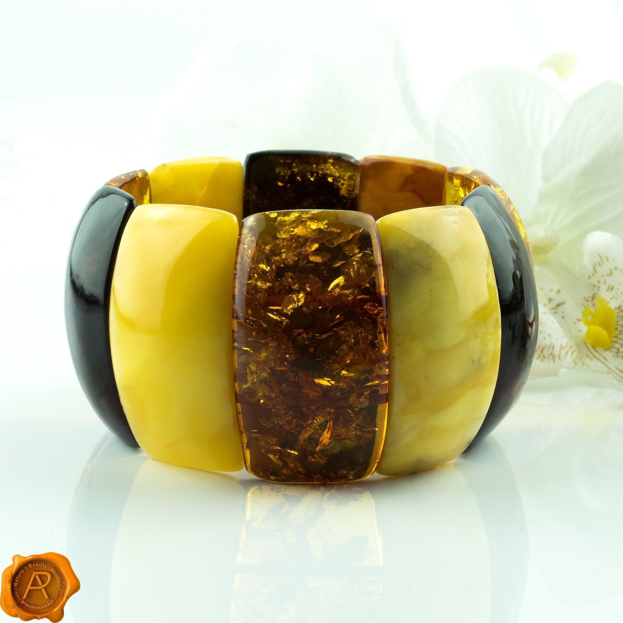 Amber stretch bracelet best sale