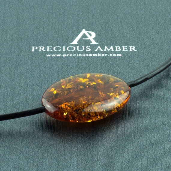 Large Natural Baltic Amber Choker Drop Pendant Necklace Gift Women
