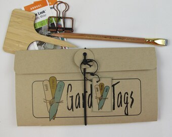 Garden Journal, plant tag organizer, homemade gardener gift