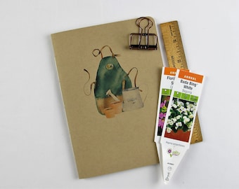 Garden Planner, gardening gift, handmade journal