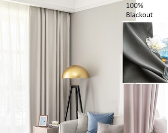 100% blackout curtains. Custom Draperies Extra Long, Extra Wide, Custom Made to Order, Multiple Colors to Choose