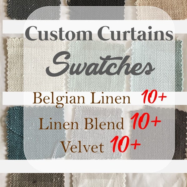 Fabric swatches for custom curtains, custom drapes linen swatches, curtain fabric velvet curtain swatches, free drapery calculator sheet