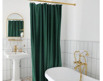 Velvet Shower Curtain, Custom Made to Fit, waterproof liner option, Custom Shower Curtain extra long extra wide