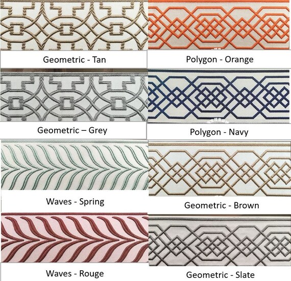 Drapes With Ribbon Trims Add Tape Trim To Your Drapes Etsy