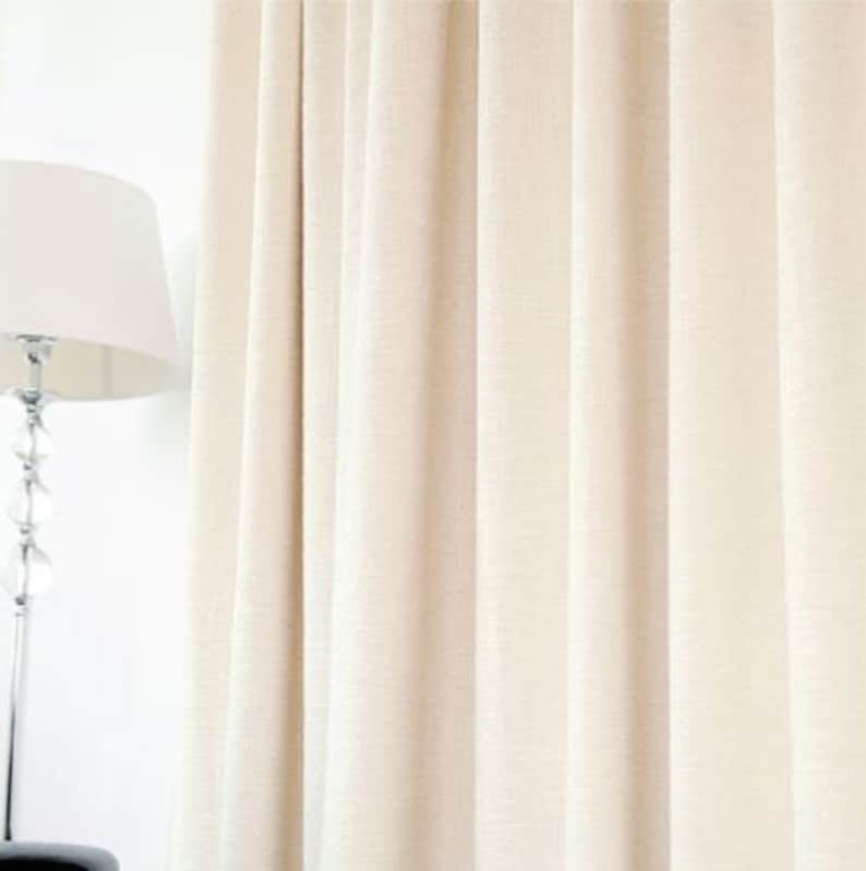 Cream Curtains Cream Curtain Panels Window Curtain Panels Etsy