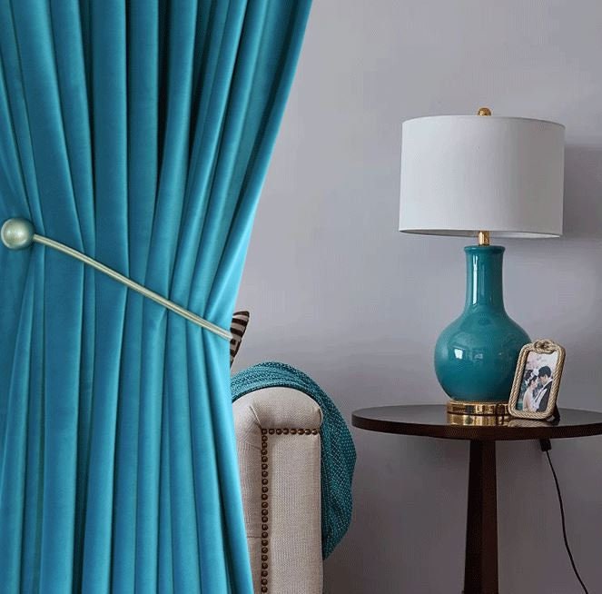 Pair Of Royal Blue Velvet Curtains Bedroom Singapore Pair Of Royal Blue Velvet Curtains, Royal Blue Velvet Curtains