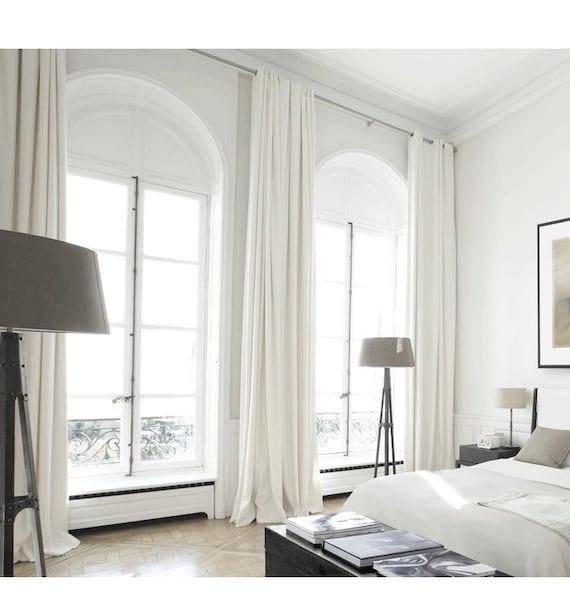 White Curtain Panels White Drapes Custom Curtains off White