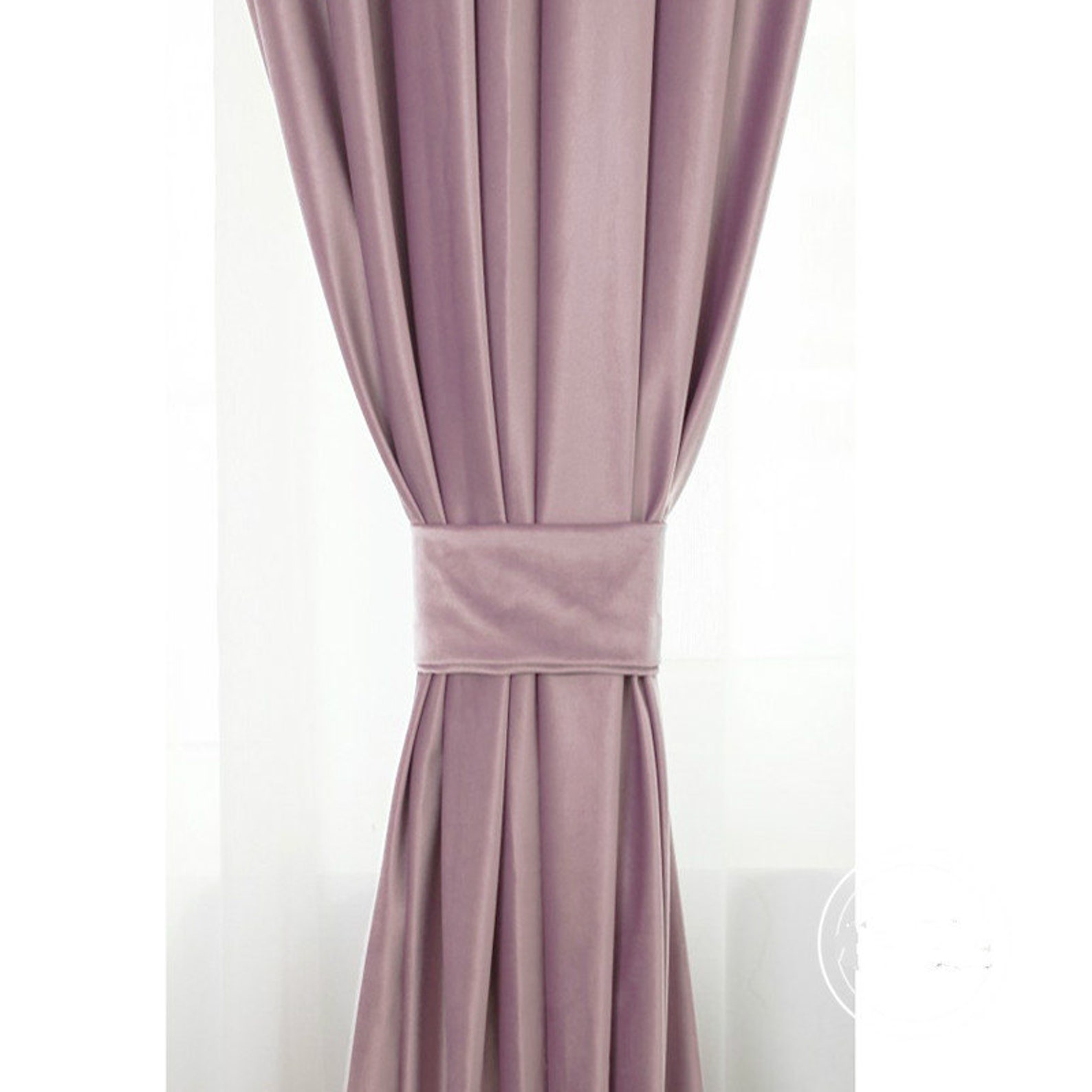 Pair of Lilac Purple Velvet Curtains Bedroom Velvet Curtains Etsy